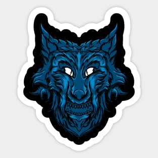 Wolf Blue Sticker